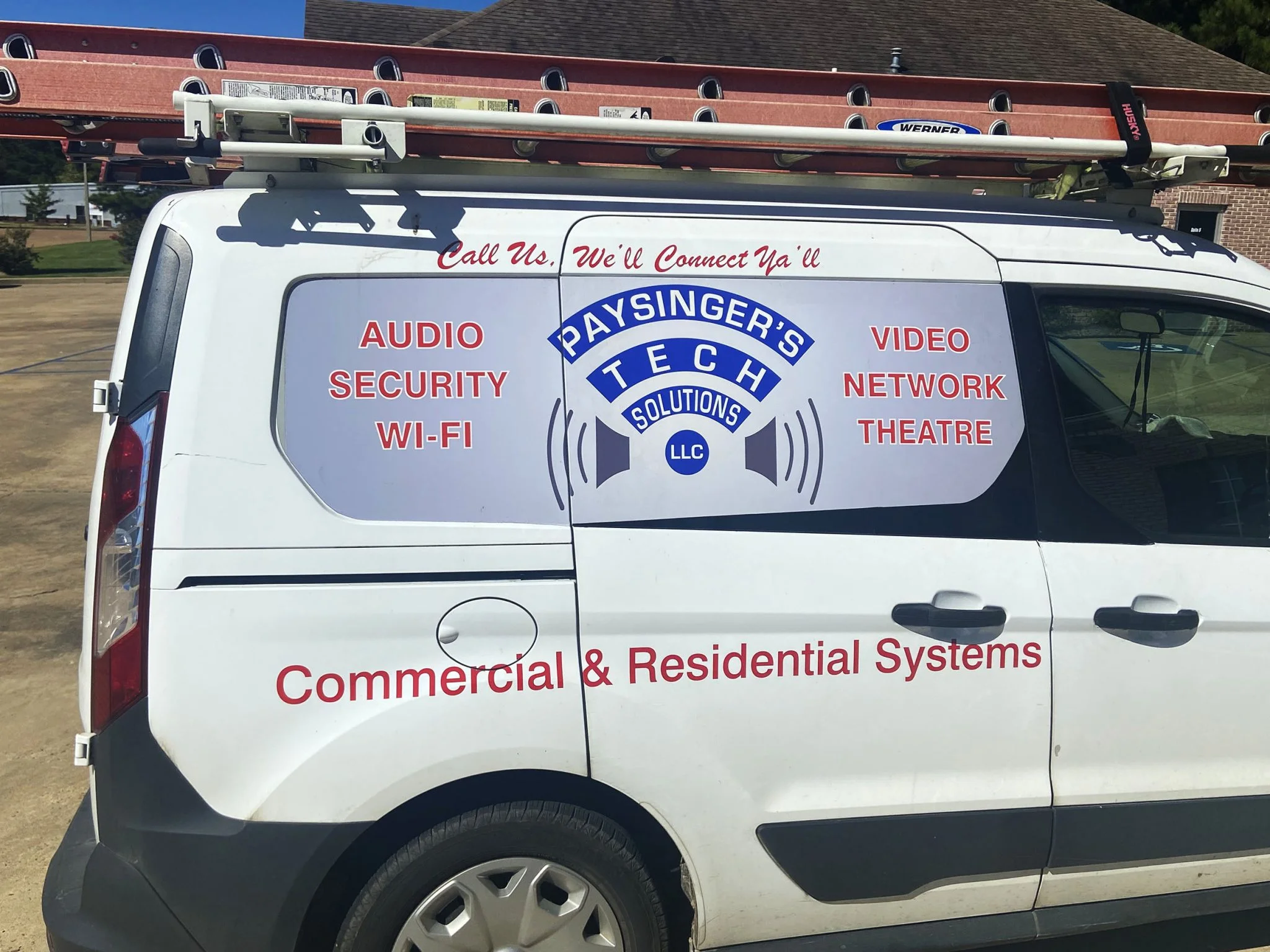 The Paysinger's Tech Solutions van in Oxford, Mississippi